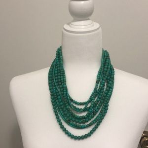 Premier Designs Multi-Strand Green Necklace